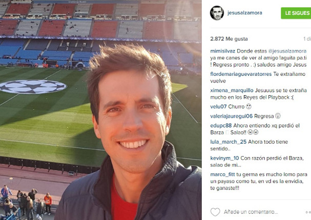 Instagram: ¿Conductor de televisión  saló al Barcelona?