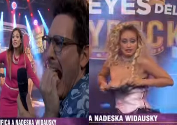 Los Reyes del Playback: Nadeska Widausky dejó ver sus senos en pleno reality (VIDEO)