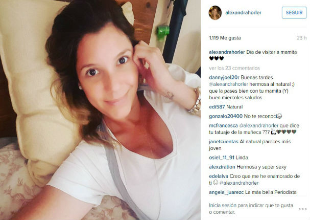 Instagram: Alexandra Hörler impacta al mostrarse sin maquillaje (FOTO)