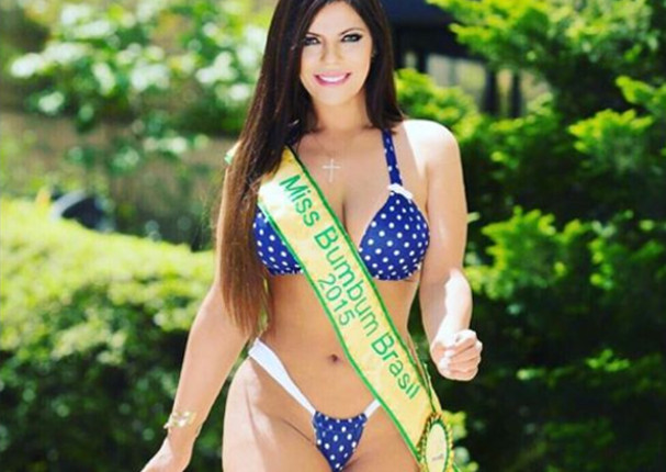 ¡De infarto! Miss Bumbum se paseó por Londres en hilo dental (FOTOS)