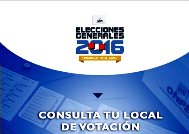 Elecciones 2016: Conoce tu local de votación para esta segunda vuelta
