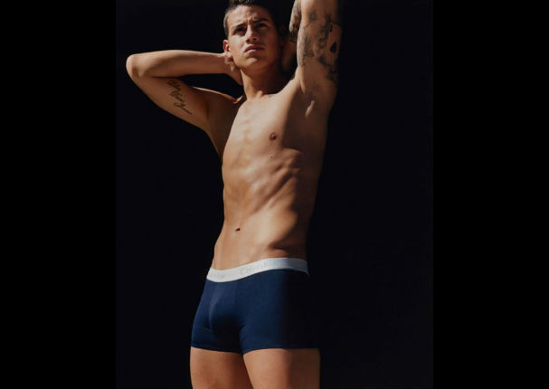 James Rodríguez posó semidesnudo y contó intimidades para Calvin Klein