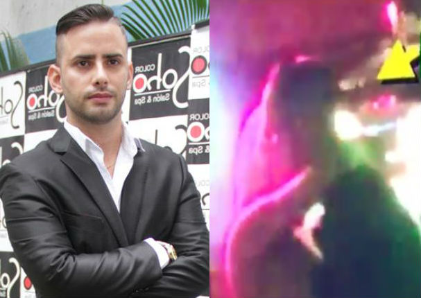 Anelhí Arias: Dayron Martin es ampayado con otra rubia en discoteca