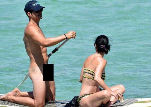 Orlando Bloom se desnuda junto a su novia Katy Perry