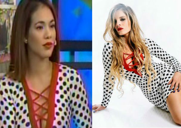 Alejandra Baigorria: Jazmín Pinedo lució el mismo vestido en vivo
