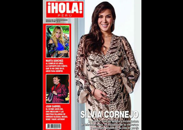 Silvia Cornejo está embarazada y así presume su pancita en portada de revista