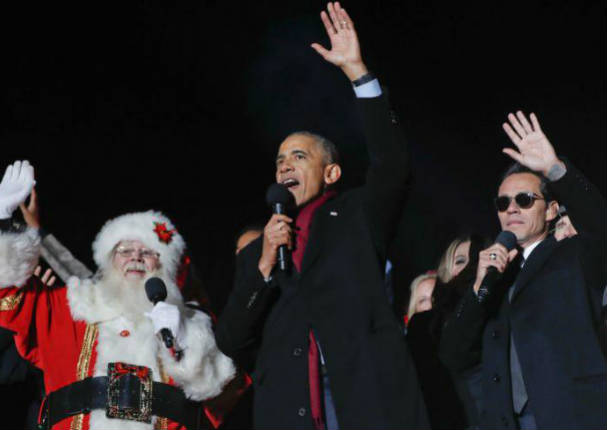 Marc Anthony y Obama sorprendieron al mundo con clásico navideño
