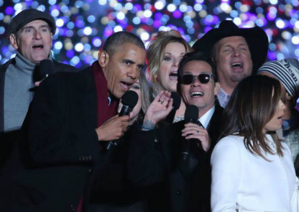 Marc Anthony y Obama sorprendieron al mundo con clásico navideño