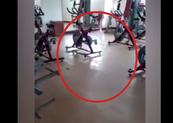 Facebook:  Ente paranormal apareció en un gimnasio - VIDEO