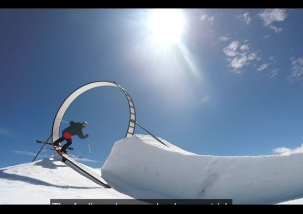 YouTube: Mira cómo realizó la primera  vuelta de 360 grados sobre esquís