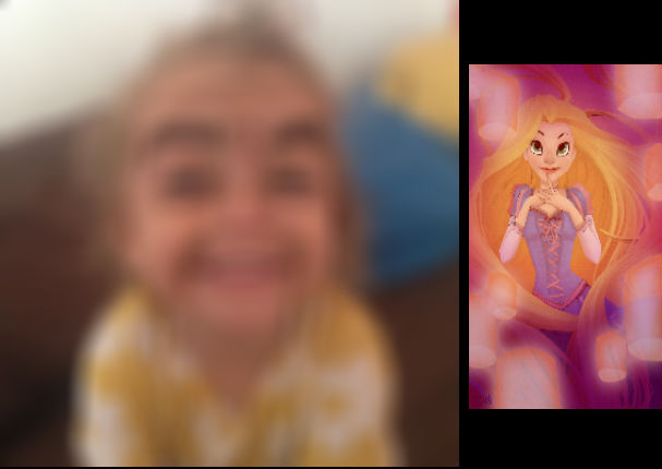 Su sobrina quería que la pinten como una princesa y el resultado fue aterrador -VIDEO