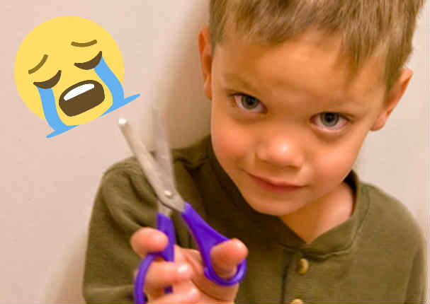 Niños se cortan el pelo y sus caras de arrepentimiento son únicas