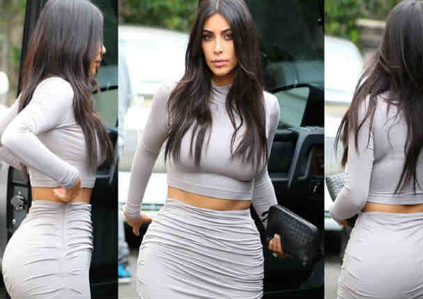 Kim Kardashian luce sexy escote pero lo peor vino después - VIDEO