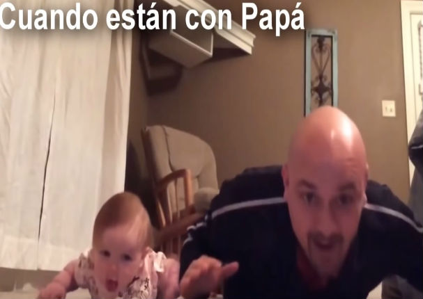 Viral: Mira esta divertida recopilación de papás cuidando a sus hijos (VIDEO)