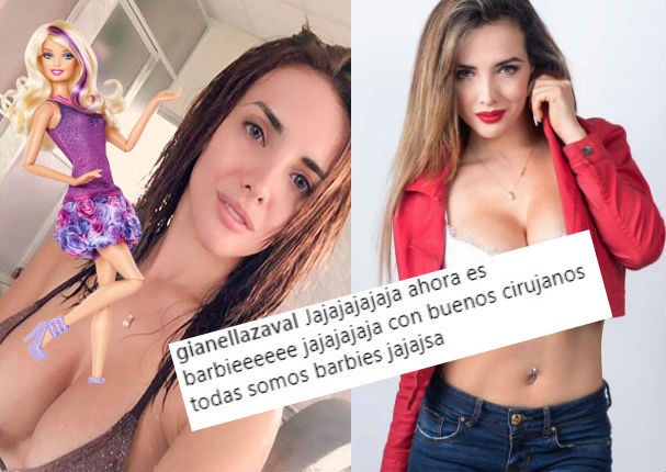 Rosángela Espinoza se autodenomina 'La Barbie Peruana' y usuarios la critican (FOTO)