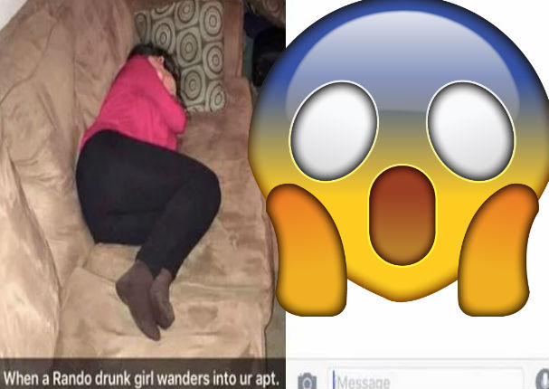Viral: Mujer ebria entra a casa de desconocido para dormir (FOTO)