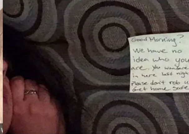 Viral: Mujer ebria entra a casa de desconocido para dormir (FOTO)