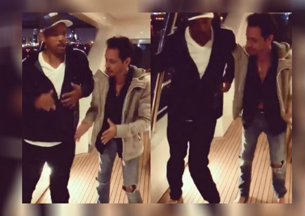 Marc Anthony enseña a bailar salsa a Will Smith y detalle llama la atención