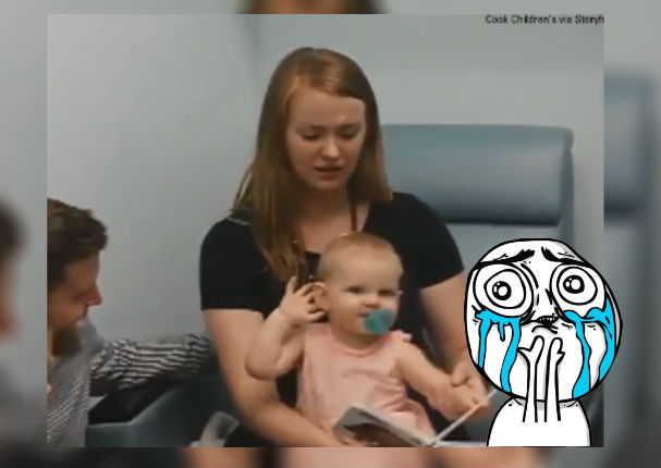 Facebook Viral: Bebé escucha por primera vez y su madre tiene conmovedora reacción