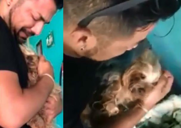 Youtube Viral: Hombre se despide de su perro en brazos antes de cremarlo (VIDEO)