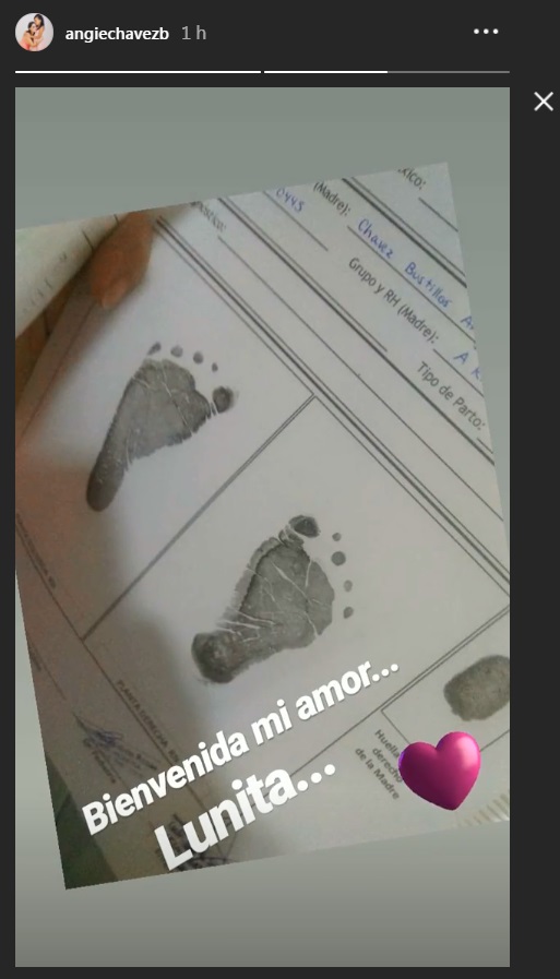 Son Tentación: Foto de Angie Chávez confirma el nacimiento de su segunda hija (FOTO)