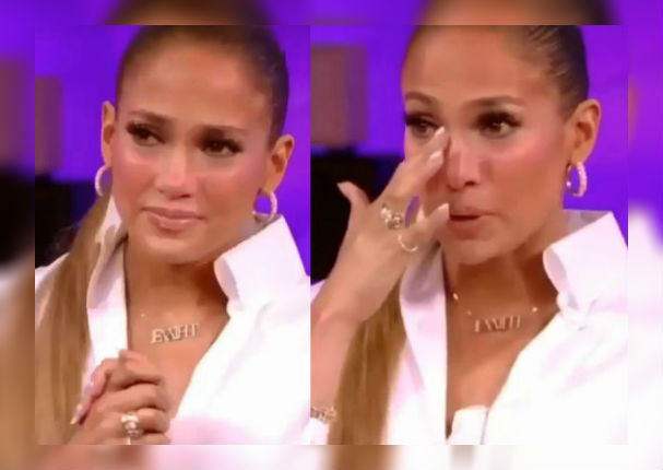 Jennifer López rompe en llanto durante entrevista en vivo (VIDEO)