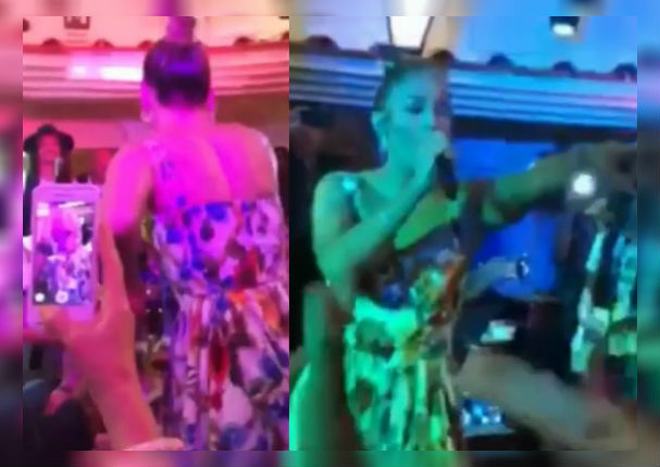 Jennifer López sorprende a comensales y canta sobre una mesa (VIDEO)