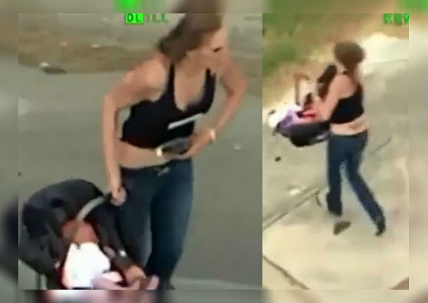 Mujer desata persecución con bebé en el auto e indigna al mundo (VIDEO)