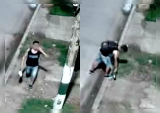 YouTube: Ladrón intentó robar cámara de seguridad que lo filmaba (VIDEO)