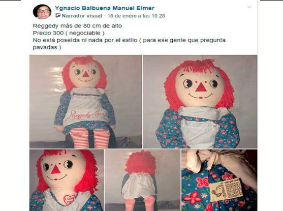 Facebook: Intentó vender muñeca antigua y lo 'trolearon' porque no estaba poseída