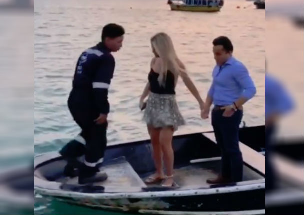 Brunella Horna recibió como regalo de San Valentín un 'paseo en bote'