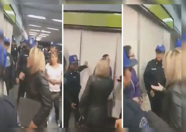 Mujer arma escándalo en el metro porque pisaron su sandalia 'nueva'