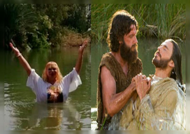 Susy Díaz viaja hasta el río Jordán para ser bautizada igual que Jesús de Nazaret