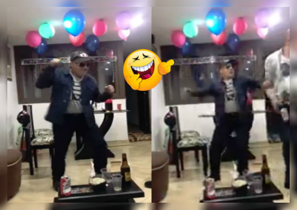Borracho 'bailarín' arruina fiesta con su mal paso (VIDEO)