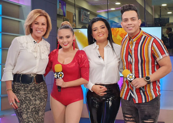 Amy Gutiérrez sorprende cantando salsa en vivo en televisión mexicana