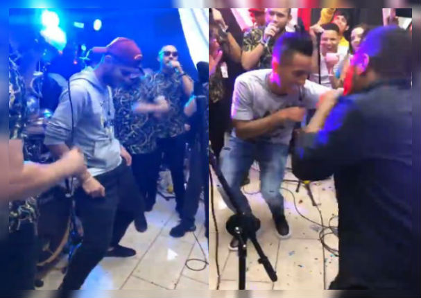 Combinación de la Habana pone a bailar a seleccionados en fiesta de Carlos Zambrano