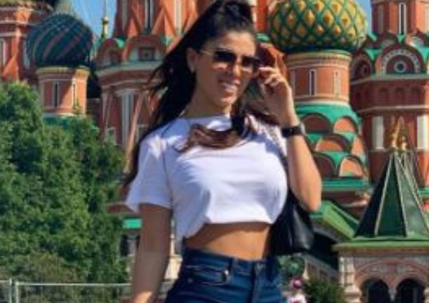 Yahaira Plasencia se pasea por Moscú tras levantarse la cuarentena en Rusia