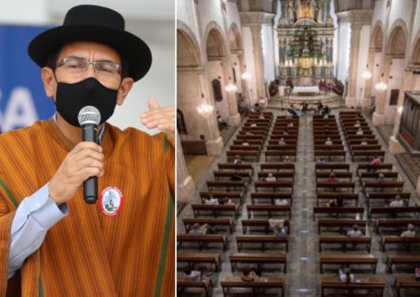 Presidente Vizcarra anuncia que iglesias podrían reabrir el próximo mes