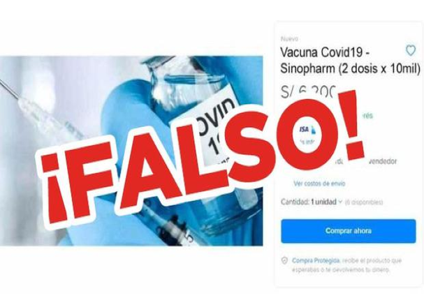 Minsa: “Las vacunas contra la Covid-19 son gratuitas”