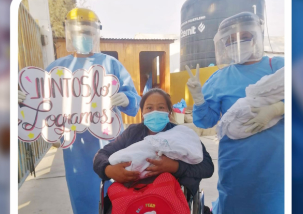 Tacna: Mujer con Covid-19 dio a luz en el hospital Hipólito Unanue