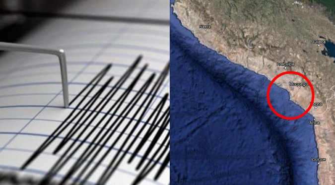 Fuerte sismo sacudió el sur del Perú hace unas horas