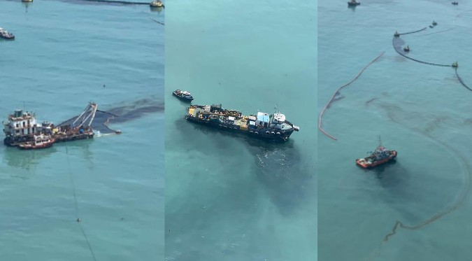 Marina de Guerra y OEFA confirman nuevo derrame de petróleo en Ventanilla | FOTOS