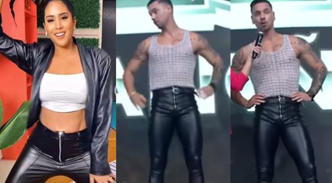 Anthony Aranda habría usado el pantalón de Melissa Paredes en su regreso a EEG | VIDEO