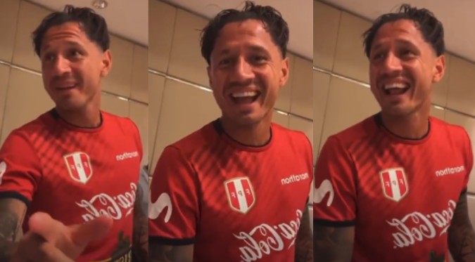 Jugadores de la 'Bicolor' hacen broma pesada a Lapadula con un saludo para un 'peculiar' hincha | VIDEO