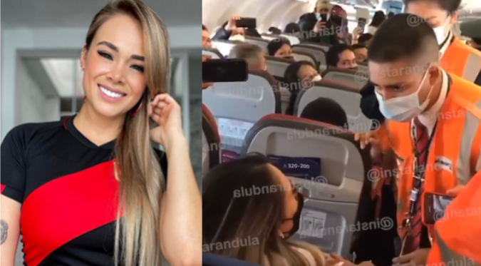 ¡Qué tal escándalo!: Jossmery Toledo fue obligada a bajarse de avión por no respetar normas de aerolínea | VIDEO
