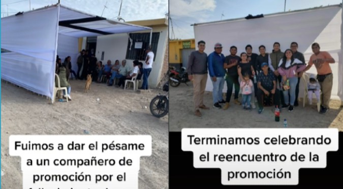 ¡Solo pasa en Perú!: Velatorio se convirtió en reencuentro de promoción | VIDEO