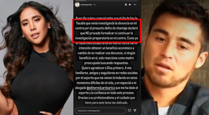 ¡Fiscalía rechaza denuncia de 'Gato' Cuba!: Melissa Paredes no irá a prisión por 'chantaje' | VIDEO