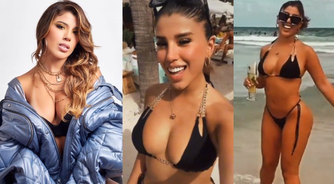 Yahaira Plasencia impresiona con figura de infarto en playas de Miami | VIDEO