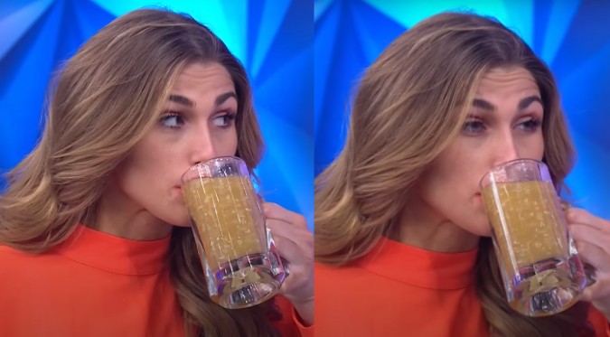 Así reaccionó Alessia Rovegno al tomar vaso de quinua por primera vez | VIDEO