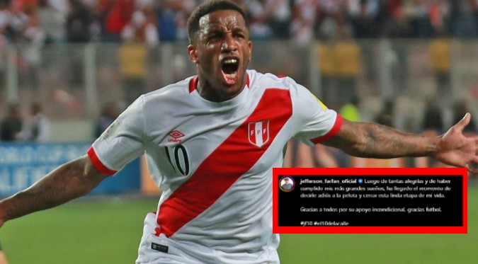 Jefferson Farfán confirma el FIN de su CARRERA FUTBOLÍSTICA con EMOTIVO MENSAJE | VIDEO